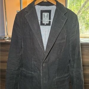 Men's Black Corduroy Blazer